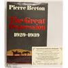 Image 1 : PIERRE BERTON THE GREAT DEPRESSION BOOK GUARANTEED