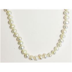 #2-STERLING SILVER CLASP FRESHWATER PEARL