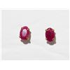 Image 1 : #13-14KT YELLOW GOLD RUBY (0.60CT) EARRINGS
