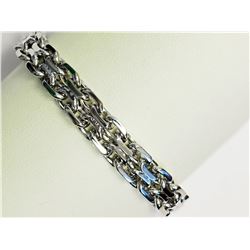 #17-STAINLESS STEEL LINK CHAINMEN'S BRACELET