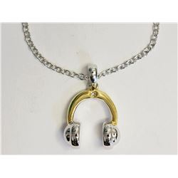 #31-STERLING SILVER GOLD PLATED DIAMOND