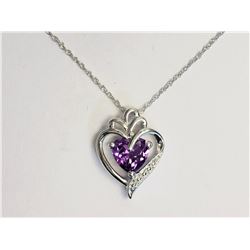 #36-STERLING SILVER SIMULATED PURPLE