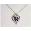 Image 1 : #36-STERLING SILVER SIMULATED PURPLE