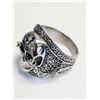 Image 2 : #44-STAINLESS STEEL (SIZE 11) CROSS SKULL
