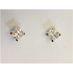 #45-14KT YELLOW GOLD CUBIC ZIRCONIA