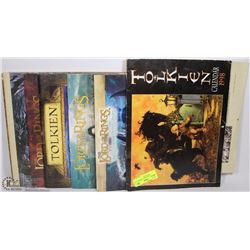 BOX W/ COLLECTIBLE TOLKIEN AND LORD OF THE RINGS