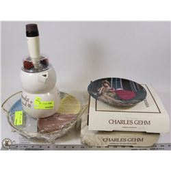 ESTATE ITEMS INCLUDING 2 COLLECTOR PLATES,