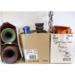 3 BOXES OF MEXICAN STYLE VASES INCL POTTERY
