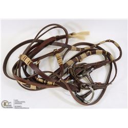 LEATHER BRIDLE AND BIT