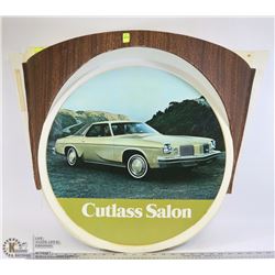 VINTAGE CUTLESS SUPREME ADVERTISING SIGN