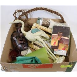 BOX W/HOME GARDEN DECOR - GARDEN BIRD,