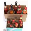 Image 1 : 2 BOXES OF CHILI PEPPERS IN BOTTLES DECOR