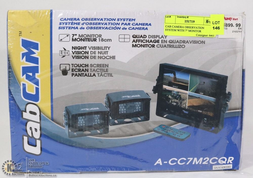 CAB CAMERA OBSERVATION SYSTEM WITH 7