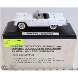 1956 FORD THUNDERBIRD DIE CAST ON DISPLAY