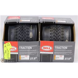 TWO NEW BELL 27.5" REPLACEMENT MOUNTAIN BIKE TIRE
