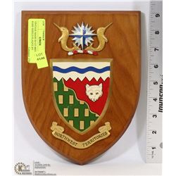 VINTAGE MADE IN GT BRITAIN RARE SHIELD PLAQUE BY