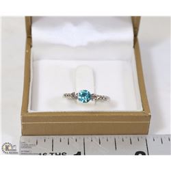 9K WHITE GOLD FILLED & AAA CZ RING