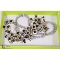 LOT OF FASHION "RHINESTONE" NECKLACE AND EARRING