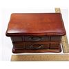 Image 2 : #17 - WOODEN JEWELRY BOX & CONTENTS