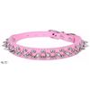 Image 1 : NEW SPIKED PINK DOG COLLAR SIZE LARGE