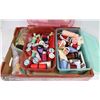 Image 1 : ESTATE FLAT OF THREAD AND OTHER SEWING SUPPLIES