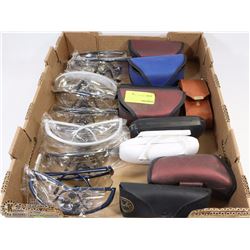 FLAT OF SAFETY GLASSES AND GLASS CASES