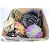 Image 1 : LARGE BOX OF SPORTING GOODS INCL.