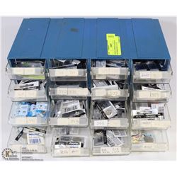 BOX OF APPROX 200 NEW ASST BATTERIES INCL 317, 373