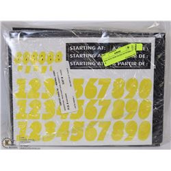 BAG W/23 NEW PACKS OF NUMBERS &