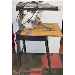 DEWALT 770 10" RADIAL ARM SAW ON STAND AND