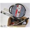 Image 1 : BOX OF ASSORTED TOOLS INCL. BLACK AND DECKER