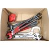 Image 1 : BOX W/METAL WORK/IRON WORKER TOOLS -