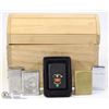 Image 1 : BOX WITH 5 ZIPPO LIGHTERS