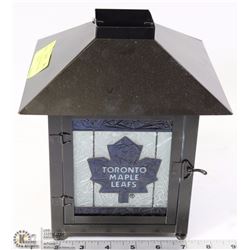 STAINED GLASS TORONTO MAPLE LEAFS LANTERN