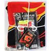 Image 1 : NEW CALGARY FLAMES BLANKET AND OUTDOOR FLAG