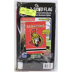 NEW 2 SIDED 44 X 28 OTTAWA SENATORS OUTDOOR FLAG