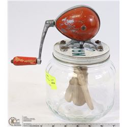 VINTAGE BLOW BUTTER CHURN