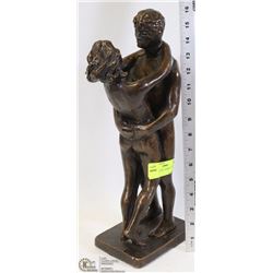 SIGNED AUSTIN " NAKED COUPLE" 16" STATUE