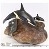 Image 1 : SIGNED JOHN PERRY KILLER WHALES STATUE