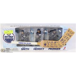 NEW OILERS SMITH/HEMSKY/PRONGER MCFARLANE SET