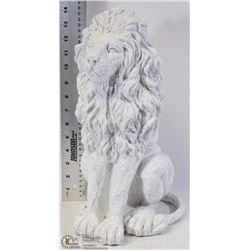 15" TALL AFRICAN WHITE LION STATUE