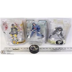 FLAT OF 3 COLLECTIBLE NHL MCFARLANE FIGURES