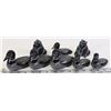 Image 1 : LOT OF 8 NEW BOMA SIGNED CARVED STONE FIGURINES
