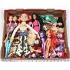 Image 1 : FLAT OF 20 PLUS BARBIES AND BRATZ DOLLS