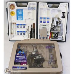 2 EDUCATIONAL MICROSCOPE SETS
