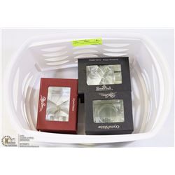 LOT OF 3 NEW CRYSTAL VOTIVES