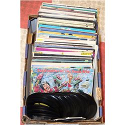LOT OF 60 LP RECORDS + 65 45-RPM RECORDS