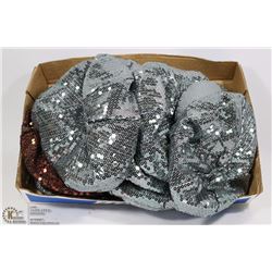 FLAT OF 9 SEQUENCED LADIES HATS