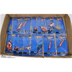 LOT OF 15 NEW HOT WHEELS KEYCHAINS