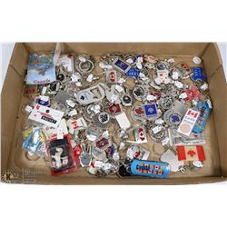 BOX OF NEW "CANADA" KEYCHAINS & MAGNETS